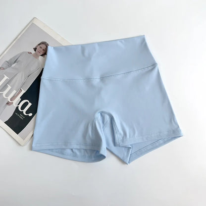 Short de motard de sport pour femmes, sensation nue, taille haute, Yoga, Push Up, Leggings de Fitness, contrôle du ventre, Slim