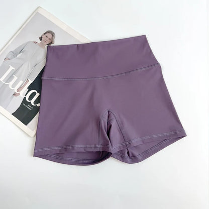 Short de motard de sport pour femmes, sensation nue, taille haute, Yoga, Push Up, Leggings de Fitness, contrôle du ventre, Slim