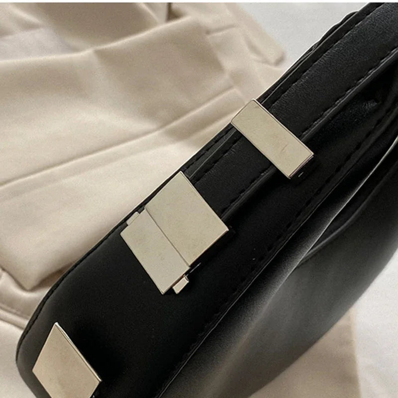 BS - Sac à bandoulière Hobo en cuir PU pour femmes, Design de luxe, petite pochette, sac à main sous les bras, fourre-tout de voyage