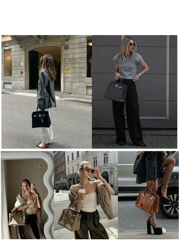 Sac messager à bandoulière de couleur unie, tendance, Design minimaliste, pour les déplacements, grande capacité