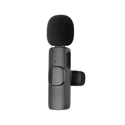 XIKCU Microphone Lavalier sans fil Portable enregistrement Audio vidéo Mini micro pour iPhone diffusion en direct téléphone de jeu avec réception