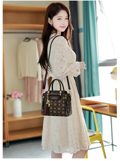 Sac à bandoulière en cuir Pu pour femmes, sacoches polyvalentes de grande capacité, sacs à fermeture éclair