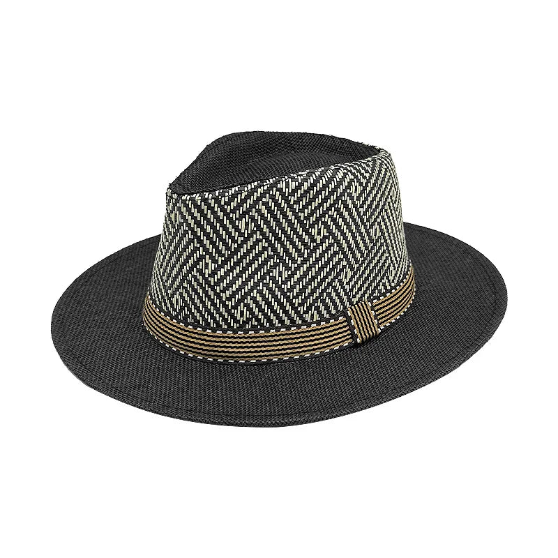 Nouveau chapeau Panama mode d'été Simple hommes et femmes à large bord femme Jazz haut-de-forme classique Gentleman chapeau de soleil hatsombrero hombre