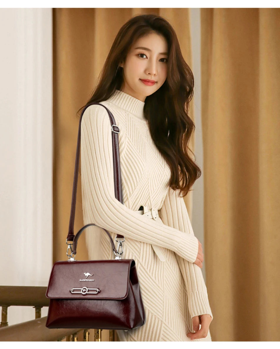 Sac à main rétro tendance pour femmes, portefeuille en cuir souple de haute qualité, petit sac carré, sacs à bandoulière de luxe célèbres