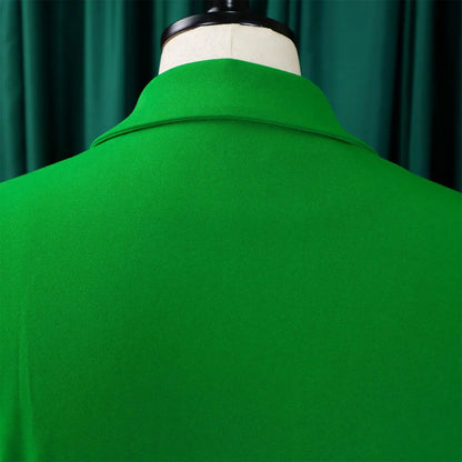 Robe plissée mi-longue à col de costume, taille haute, à la mode, nouvelle collection automne 2025