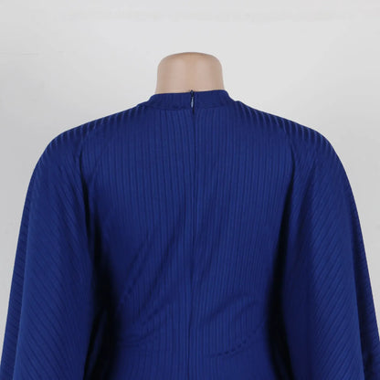 Robe mi-longue à pampilles en polyester à manches 3/4 pour femmes, tenues africaines élégantes, vêtements africains