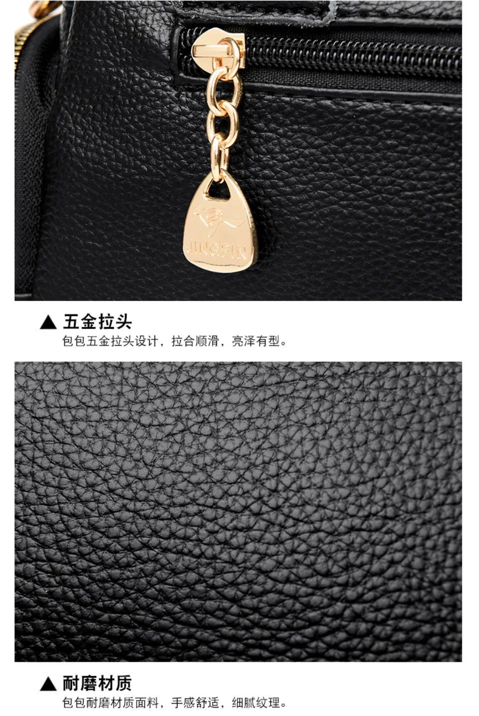 Sac à bandoulière en cuir PU de haute qualité pour femmes, fourre-tout, sacoche multi-poches pour les déplacements quotidiens