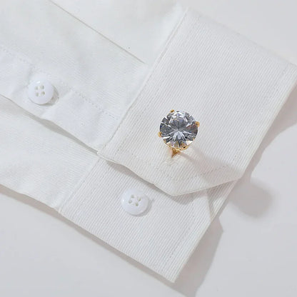 Zcomprend-lèvent de manchette de luxe pour hommes, accessoires de mariage, chemises françaises de banquet d'affaires haut de gamme, boutons de manchette en biscuits, cadeaux pour hommes