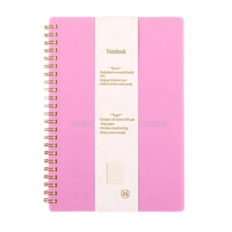 Twin Coil Binding Notebook Journal doublé 160 pages Collège Règle Book Book Best Sale