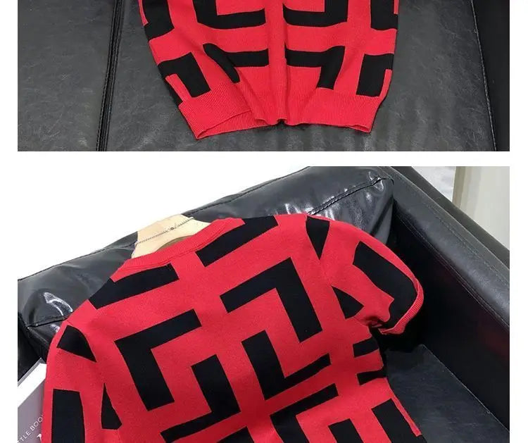 T-shirt à manches courtes Ice Inj, col rond, conception haut de gamme, fouet, imprimé géométrique, loisirs simples, mode estivale, nouveau, 2024