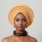 Turban Africain Plissé pour Femme, Déjà Fait, Cravates de Sauna, Bonnet Auto Gele, Hijab Musulman, Mariage Nigérian, Chapeau Rond