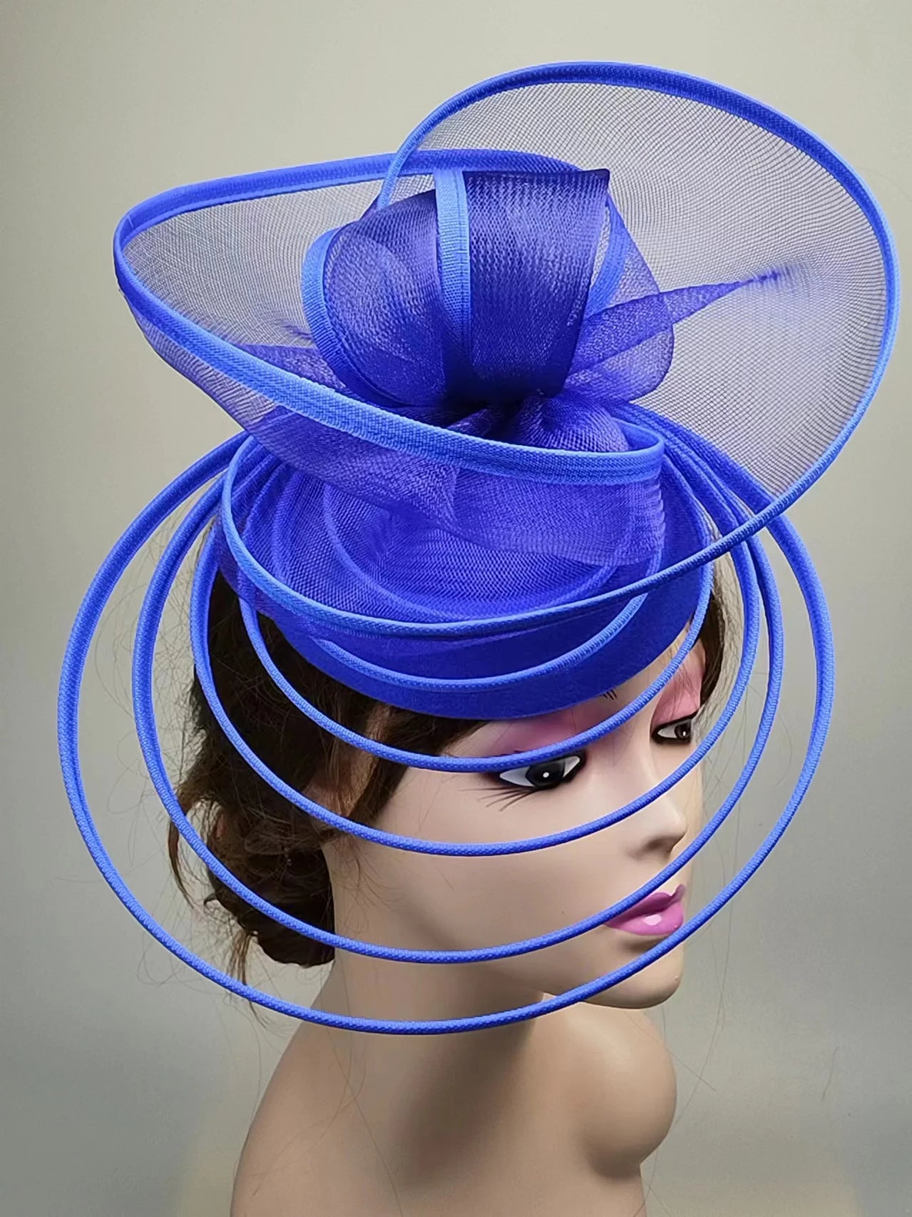 Église Fascinator Chapeau mariage maille casque femmes fête Banquet Chapeau casquette bandeau dames fête thé Royal Ascot pilulier casquettes