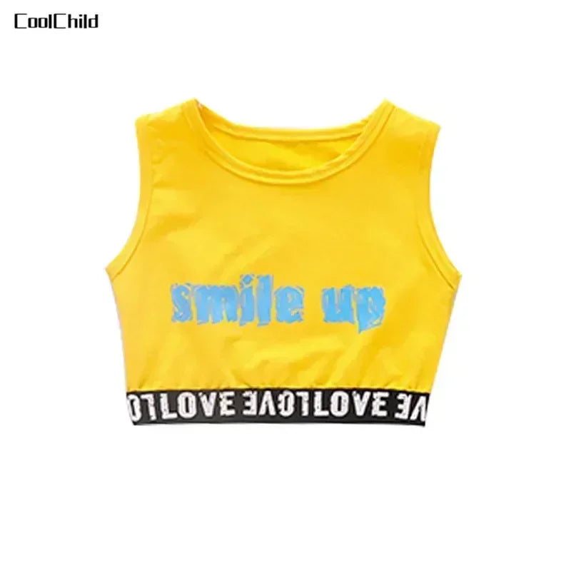 Ensemble de vêtements Hip Hop pour filles, haut court K-pop, pantalon cargo, cardigan de danse de rue pour enfants, streetwear pour enfants, groupe de filles, vêtements de jazz, mode