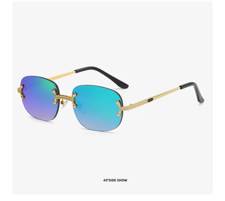 Petites lunettes De soleil en métal Vintage cadre ovale femmes lunettes De soleil hommes marque De luxe Design lunettes De soleil femmes miroir Gafas De Sol UV400