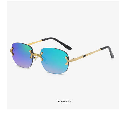 Petites lunettes De soleil en métal Vintage cadre ovale femmes lunettes De soleil hommes marque De luxe Design lunettes De soleil femmes miroir Gafas De Sol UV400