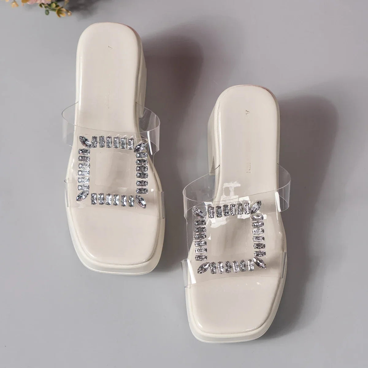 Sandales Escarpins Transparentes à Talons Hauts pour Femme, Chaussures d'Été en PVC, Nouveau Design, 2023