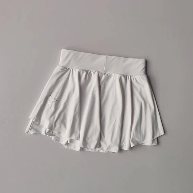 Jupe courte de sport pour femmes, fausse demi-jupe de course deux pièces, séchage rapide, blocage des hanches, anti-éblouissement, tennis respirant