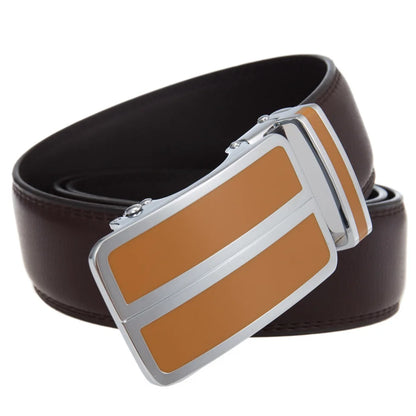 Plyesxale Black Khaki Blue Red White Leather Belt For Men Good Quality Mens Belts Luxury Automatic Buckle Waist Strap Male B1049