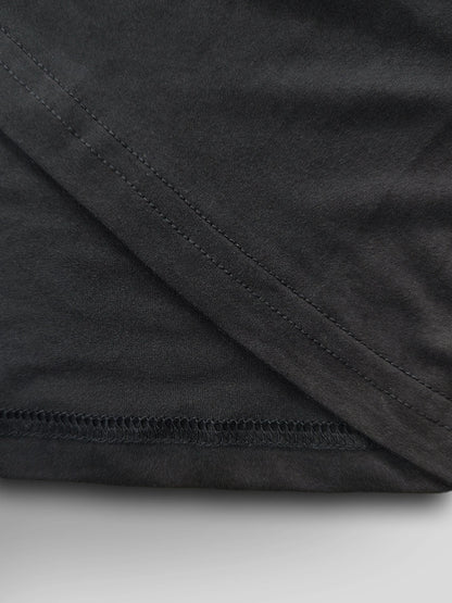 Profil de dame de dessin animé élégant ; T-shirt d'été à manches courtes pour femmes, haut tendance quotidienne