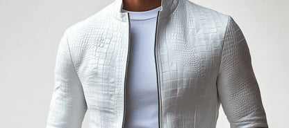 Veste à col roulé à manches longues pour hommes, manteau à fermeture éclair, coupe standard régulière confortable, poches solides, mode décontractée, document, automne, hiver