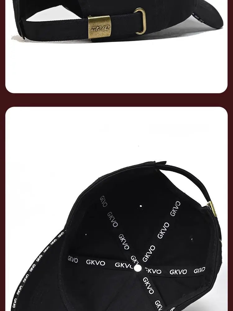 Casquette de baseball Four Seasons Tall Crown pour homme, grande taille, chapeau avec visage ombré, casquette à visière verde, nouveau, 2024