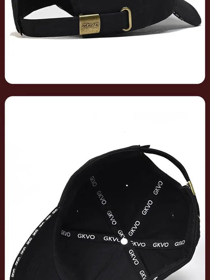 Casquette de baseball Four Seasons Tall Crown pour homme, grande taille, chapeau avec visage ombré, casquette à visière verde, nouveau, 2024