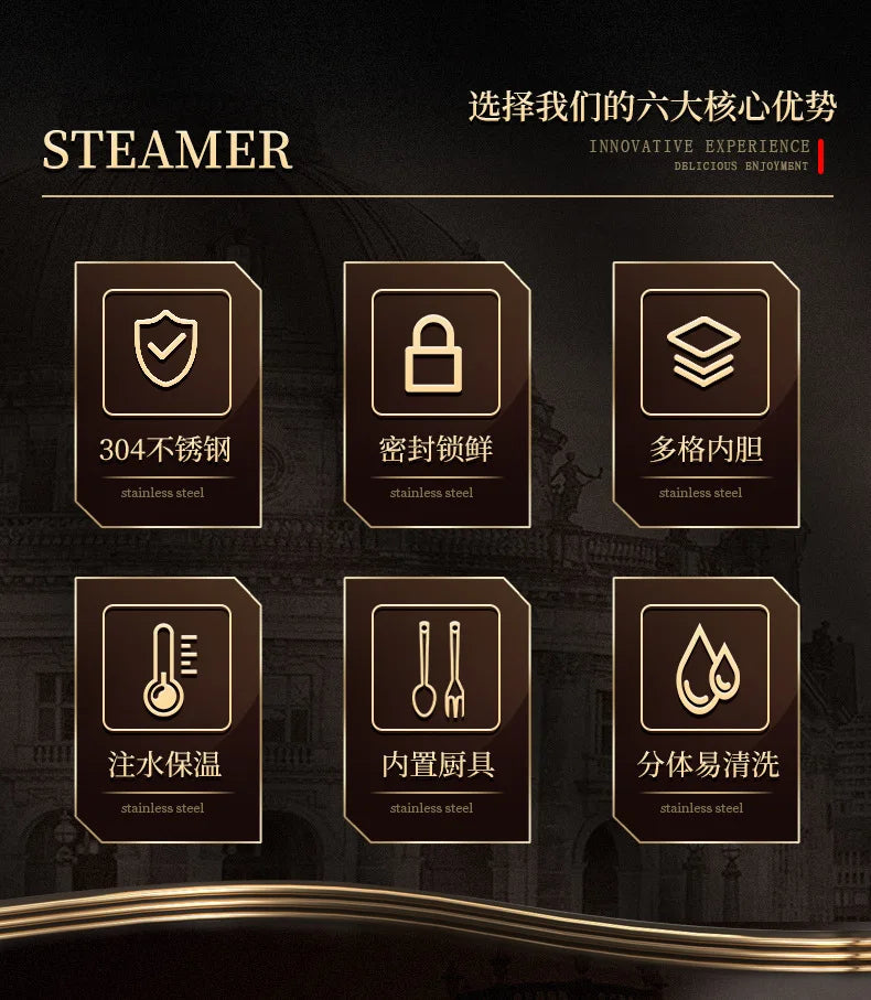 Boîte à déjeuner isolée en acier inoxydable 304, boîte à déjeuner Portable scellée pour employés de bureau avec sac, ensemble de boîtes à Bento commerciales pour étudiants et enfants