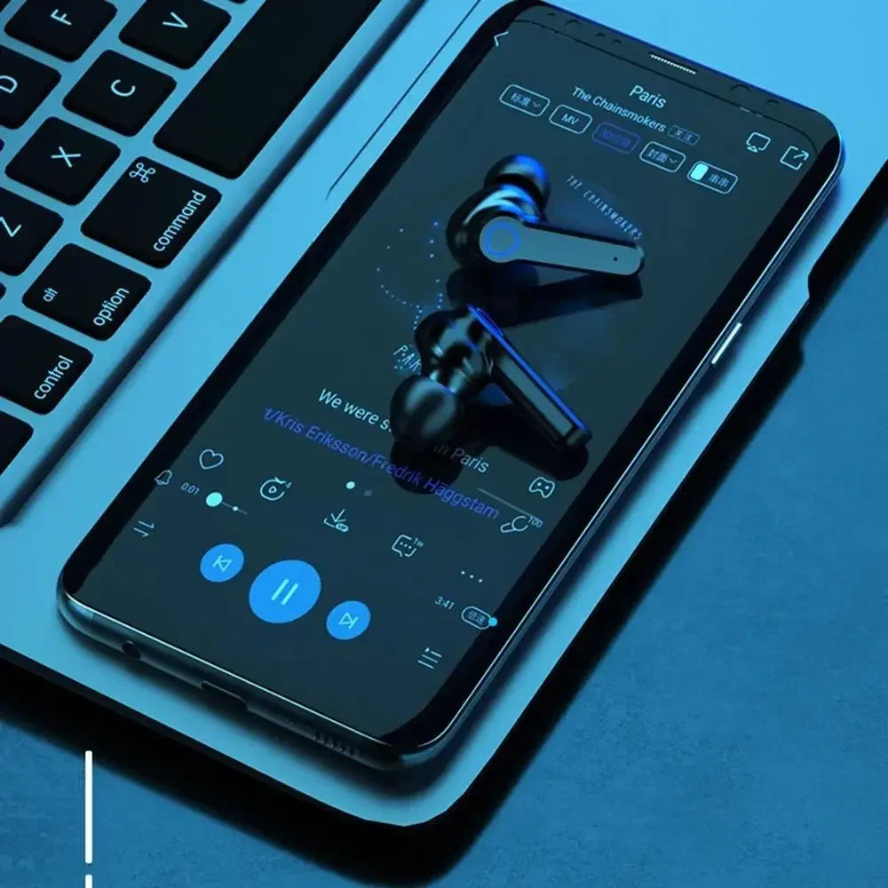 Original M19 Bluetooth casque sans fil dans l'oreille sport Intelligent tactile Led affichage miroir entrepôt charge trésor écouteur