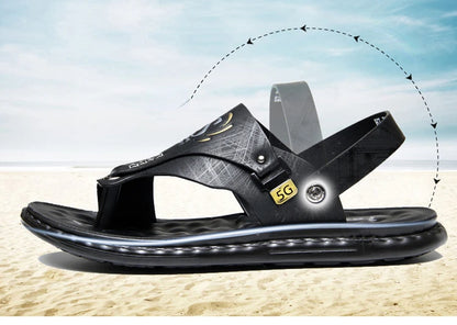 Marque hommes sandales été à semelles souples anti-dérapant chaussures de plage mâle en plein air confortable hommes pantoufles de luxe de haute qualité sandalias