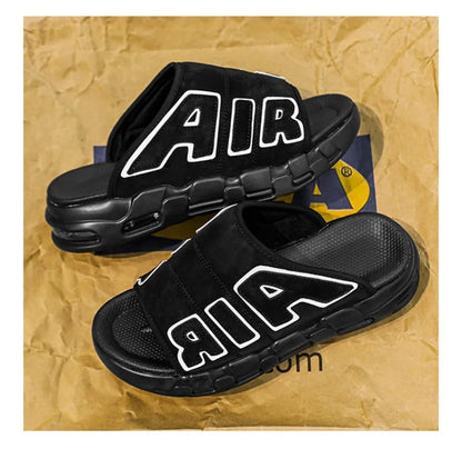 Nouveaux hommes d'été pantoufles homme coussin d'air pantoufles de créateur tongs pour hommes doux antidérapant pantoufles de sport pour hommes Chanclas Hombre