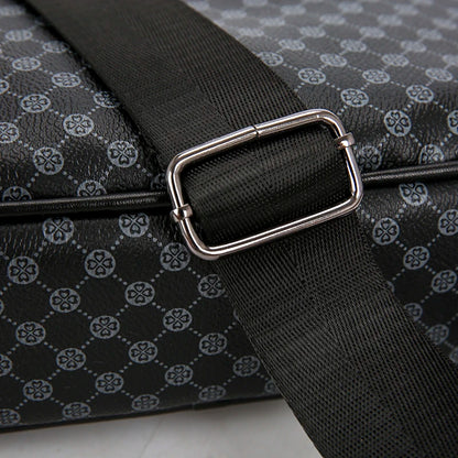 Sacs à bandoulière d'affaires légers et décontractés pour hommes, sacoche en cuir PU, sacs à bandoulière confortables à large sangle de styliste