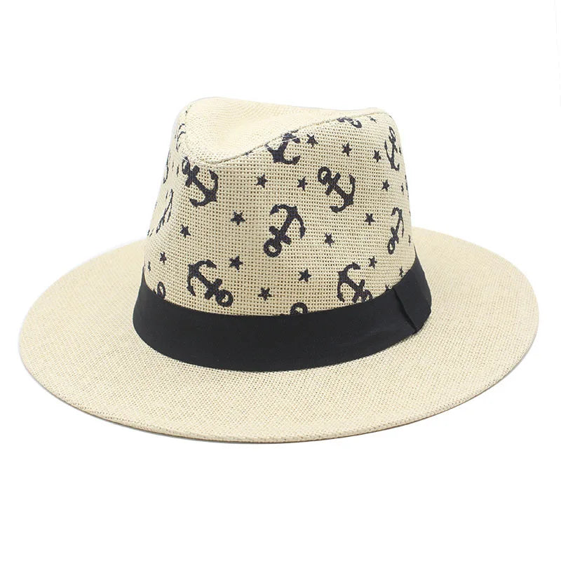 Nouveau chapeau Panama mode d'été Simple hommes et femmes à large bord femme Jazz haut-de-forme classique Gentleman chapeau de soleil hatsombrero hombre