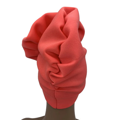 Turban Africain à Grande Fleur pour Femme, Foulard de Sauna Musulman à la Mode