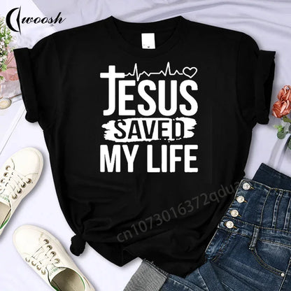 Foi t-shirt jésus t-shirts hauts chemise chrétienne femmes mode t-shirt surdimensionné unisexe été t-shirt col rond manches courtes vêtements