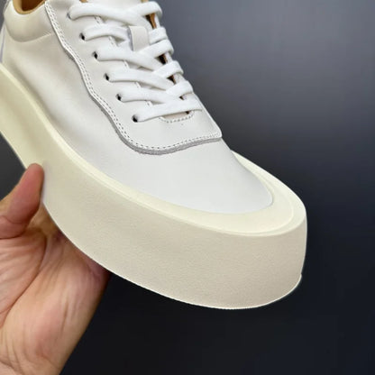 DOYUTIG-Chaussures de planche en cuir véritable pour hommes, baskets à semelle optique coordonnante, chaussures décontractées, rétro vintage, printemps et automne, SGHousex, nouveau