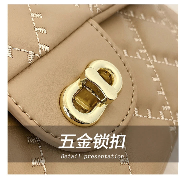 Sac à bandoulière carré Unique pour femmes, sacoche rétro minimaliste en cuir texturé, sac à main de luxe pour les déplacements et la soirée