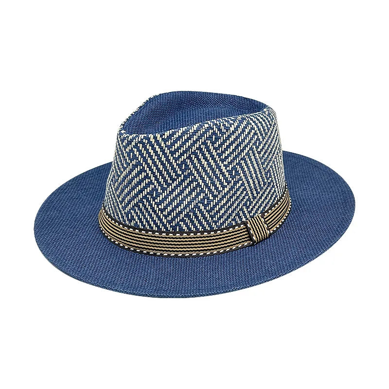 Nouveau chapeau Panama mode d'été Simple hommes et femmes à large bord femme Jazz haut-de-forme classique Gentleman chapeau de soleil hatsombrero hombre