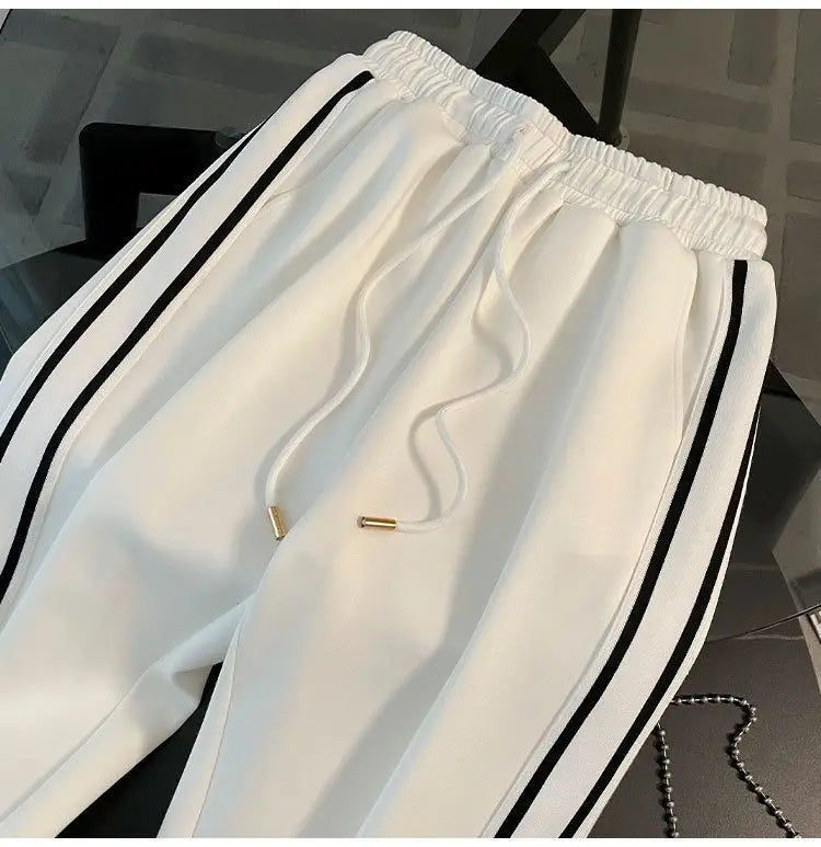 Printemps et automne haut de gamme sport décontracté ensemble femmes Western col en v haut pantalon à jambes larges deux pièces Setj Uicy Corture survêtement