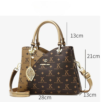 Sac à bandoulière élégant pour maman, 11.2 pouces (28cm), fourre-tout à la mode avec matériau PU de haute qualité