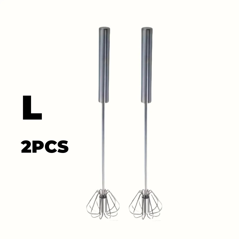 Batteur à œufs en acier inoxydable, mélangeur semi-automatique Durable pour mélanger la crème aux œufs sans effort, remuant et battre pour la cuisson en cuisine