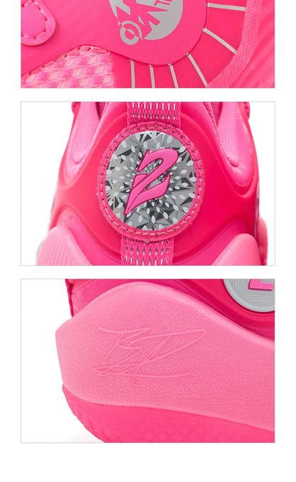 Rigorer BP1 'Kaleidoscope' chaussures de basket-ball hommes bas résistant à l'usure antidérapant professionnel réel Combat Sport baskets