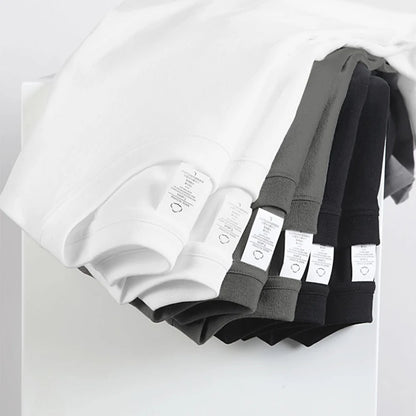 2 pièces 100% coton solide t-shirts hommes et femmes à manches courtes blanc t-shirts décontracté respirant ample col rond T-shirt Couple hauts