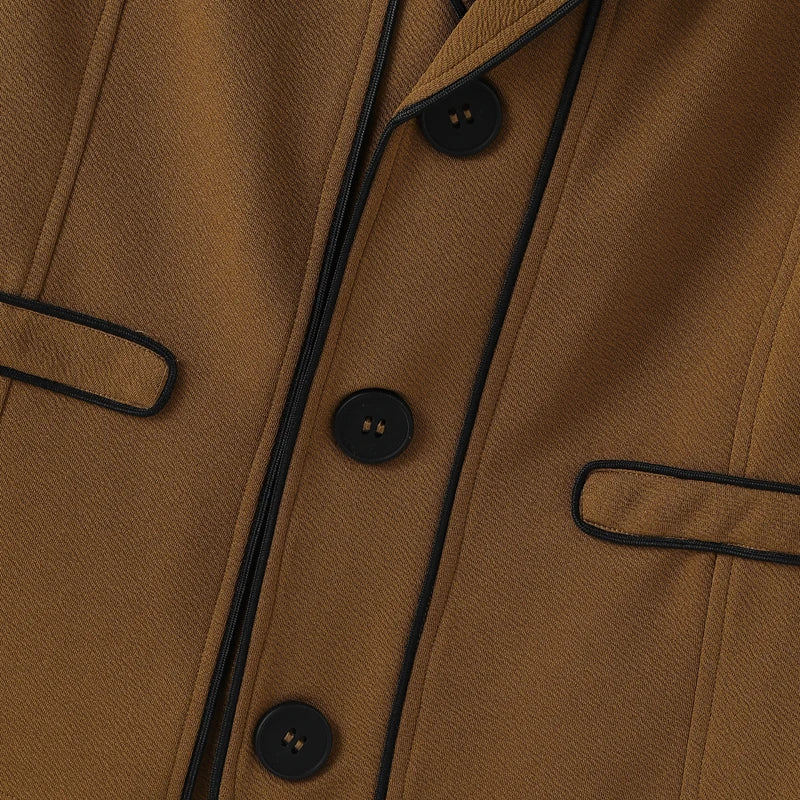 INCERUN hommes gilets Patchwork revers sans manches bouton décontracté hommes gilets couleur-bloc Streetwear 2025 mode gilets hommes S-5XL