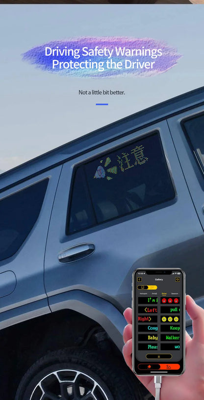 Écran d'affichage de panneau de pixels matriciel LED pour camion, Flexible, rvb, USB, 5V, motif de voiture, Graffiti, texte, projecteur, boutique d'animation, barre de rappel