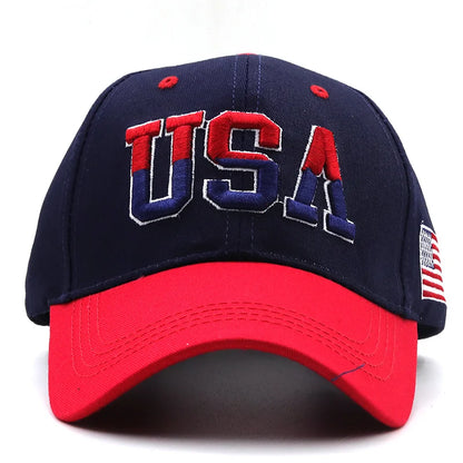 Casquette de Baseball drapeau américain pour hommes et femmes, chapeau à rabat en coton, unisexe, broderie américaine, Hip Hop, Gorras Pet, nouvelle marque