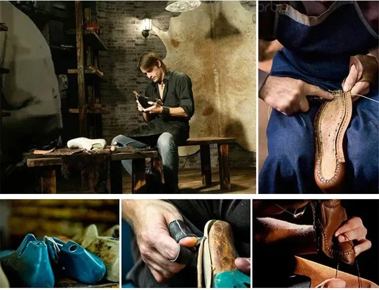 Mocassins d'été en cuir véritable pour hommes, chaussures d'été à enfiler, respirantes, semelle épaisse, richelieu, pompon, tenue décontractée