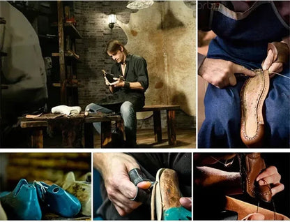 Chaussures en cuir formelles pour hommes, chaussures d'affaires britanniques décontractées Oxford confortables pour mariage en cuir véritable