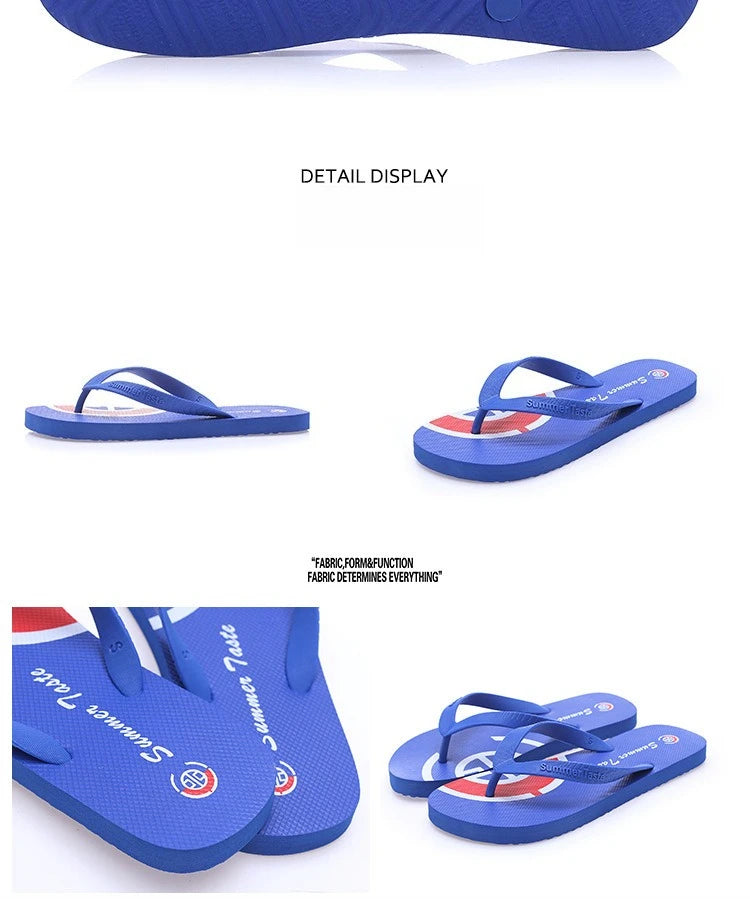 Nouveaux tongs antidérapantes pour hommes, sandales de plage tendance pour couples, motifs uniques, diapositives d'été unisexes durables pour l'extérieur, pour vêtements décontractés