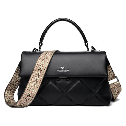 Sacs à main coréens en cuir souple pour femmes, sacs à bandoulière polyvalents, créateur de marque de luxe, mode initiée pour dames, nouvelle tendance