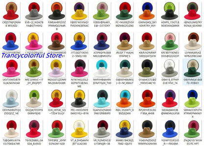 Chapeau Fedora à larges bords pour hommes et femmes, chapeau en feutre ander, chapeau d'église, laine douce, grande taille, DN, britannique, 60cm